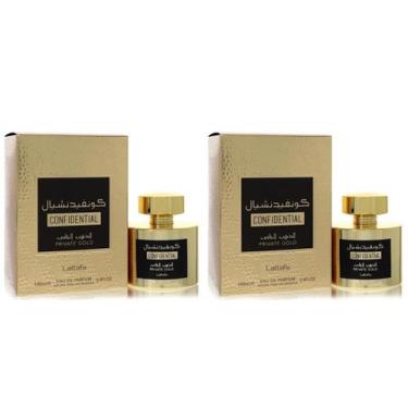 Imagem de Perfume Lattafa Perfumes Confidential Private Gold 100mL (x2)
