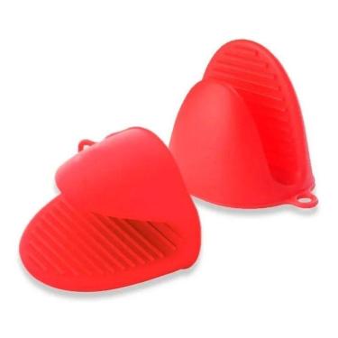 Imagem de 2X Kit 2 Luvas Termica De Cozinha Luva De Silicone Forno Fog