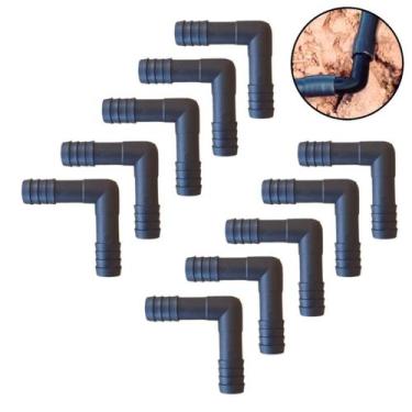 Imagem de Kit 10 Cotovelo Para Mangueira 1/2 Polegadas Conexão Joelho L 1/2 para