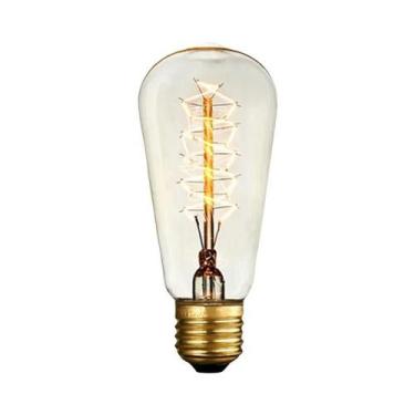 Imagem de Lâmpada Incandescente Retro Edison E27 220V/110V 40W Decoração De Ambi