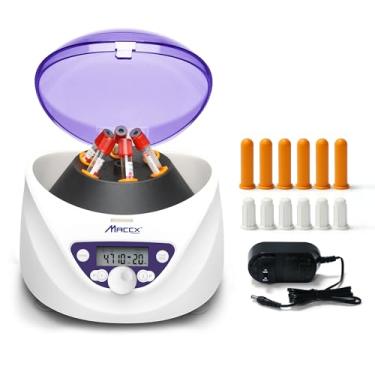 Imagem de Maccx Máquina centrífuga de bancada prp de laboratório, faixa de velocidade de 300-5000 rpm, rotor para tubos de 1,5-5ml/7ml/10ml/15ml/x6, máx. Centrífuga de bancada prf de baixa velocidade