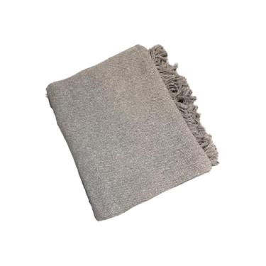 Imagem de Manta Grande De Algodão Para Sofá, 210 X 120 Cm(Cinza Neblina)
