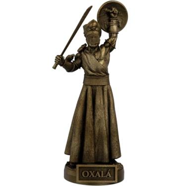 Imagem de Estátua Oxalá Umbanda Candomblé - Orixá Obatalá - Versão 2 (Cor Ouro Velho)