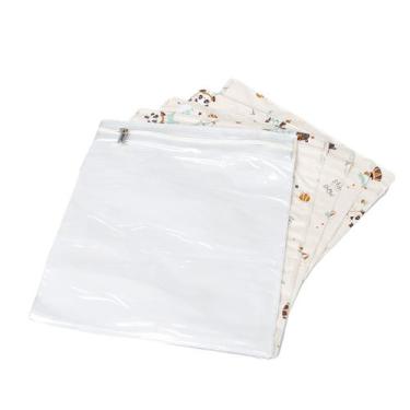 Imagem de Kit 5 Pçs Saco Organizador Bebê e Infantil Impermeável com Visor e Zíp