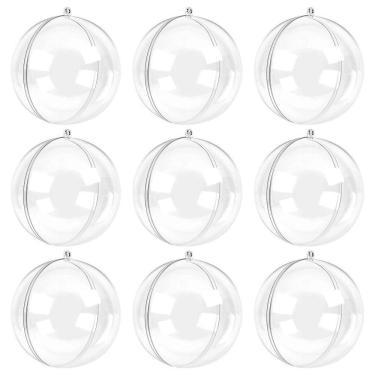 Imagem de Bola De Natal Transparente 5cm - 9 Unidades