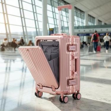 Imagem de Mala Viagem De Aluminio Bordo Rodinha 360 Divisoria Anac - YQ APICE, R