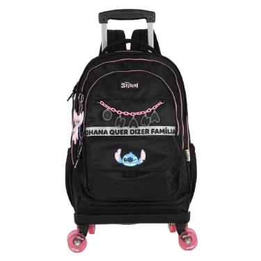 Imagem de MOCHILA LUXCEL INFANTIL STITCH OHANA COM RODAS MC50082SC-Feminino