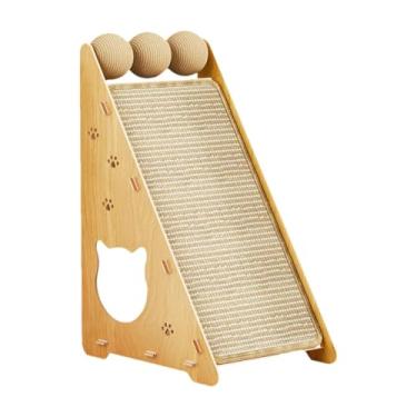 Imagem de MotiveTech Arranhador para gatos, placa de arranhar para gatos, arranhador de madeira de sisal, para treinamento de móveis