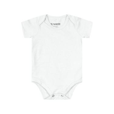 Imagem de Body bebê unissex em cotton Brandili-Branco