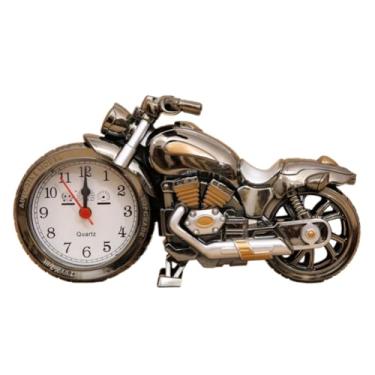 Imagem de Relógio Despertador de Modelo Moto Retro Criativo Movimento Estudantil Plástico