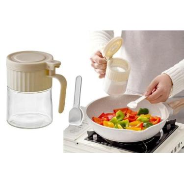 Imagem de Porta Condimentos Redondo Vidro Com Colher 280Ml - Top Rio