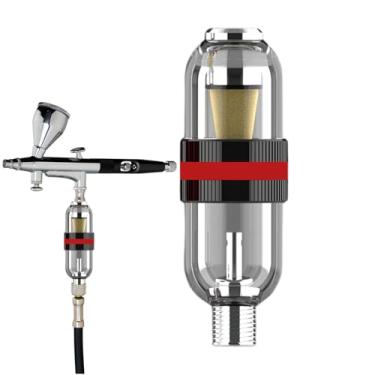 Imagem de Filtro de aerógrafo, resistente à pressão de vedação, separador de armadilha de óleo de água | para conector de compressor de ar, oficina de revestimento industrial, pintura de modelo mecânico