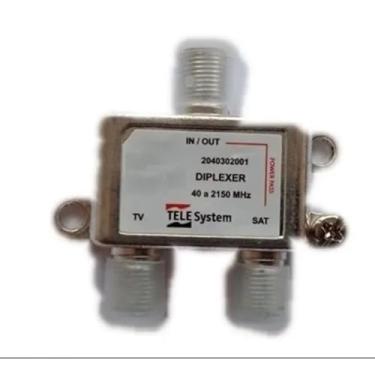 Imagem de Diplexer TV/SAT Misturador e Separador de Sinais 40-2150 MHz, TV Aberta e Satélite
