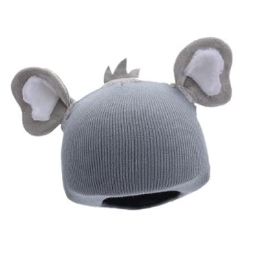 Imagem de IEUDNS Capa para capacete de esqui na neve, gorro de malha multifuncional para atividades ao ar livre, quente, prático, charmoso e divertido, ideal para, Cinza