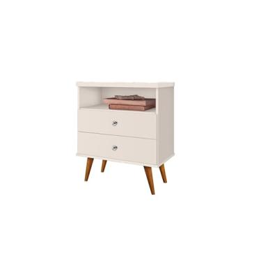 Imagem de Mesa de Cabeceira Status 2 Gavetas - JM3 Moveis (Off White)