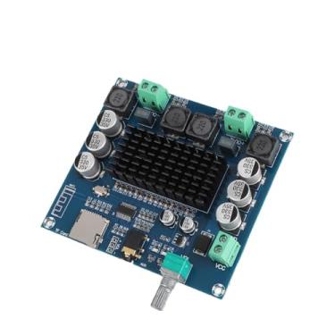 Imagem de SUNGOOYUE Placa Amplificadora de Potência Digital, 100 W X 2 Canais Duplos, Material PCB, Entrada de Cartão de Memória AUX, 3,6 X 3, 0,7 Polegadas, Com Dissipador de Calor