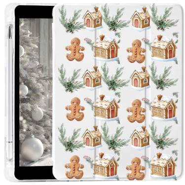 Imagem de CozyNestCY Capa de silicone macio com desenho animado de Natal para iPad 10,9 polegadas 10 anos linda capa estética para iPad Auto Sleep/Wake antiderrapante à prova de choque capa de silicone macio