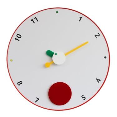 Imagem de Relógio de parede Relógio de parede moderno, minimalista e silencioso, alimentado por bateria, com várias opções cores para decoração de casa(Branco)