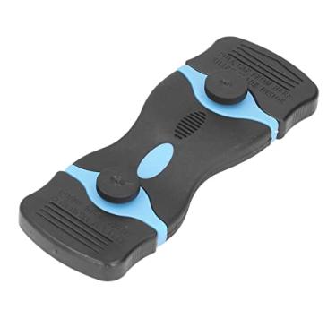 Imagem de Cryfokt Ferramenta Raspadora de Lâmina de Barbear de Design Sólido 2 Em 1 para Limpeza, Cabo Ergonômico, Material ABS, 5 "de Comprimento X 1,8" de Largura, para Cozinha e Banheiro (Preto e Azul)