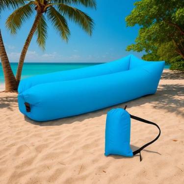 Imagem de Saco Inflável Puff Portátil Para Dormir Com Conforto - Relet