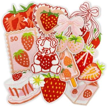 Imagem de 12 peças de adesivos femininos boho - adesivos bordados fofos para mochilas, roupas, chapéus, adesivos decorativos para meninas, jaquetas jeans (estilos variados)