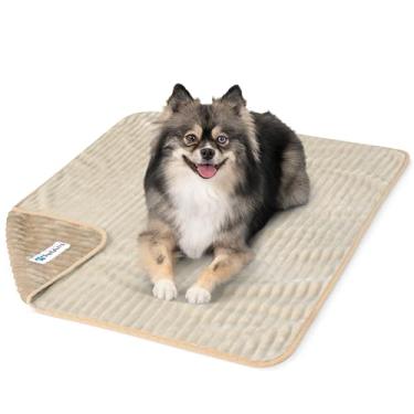 Imagem de PetAmi Cobertor impermeável para cães, à prova de vazamento, para cães pequenos, médios e grandes, protetor de capa de sofá de cama reversível para móveis, listrado, para gatos internos, 74 x 101 cm