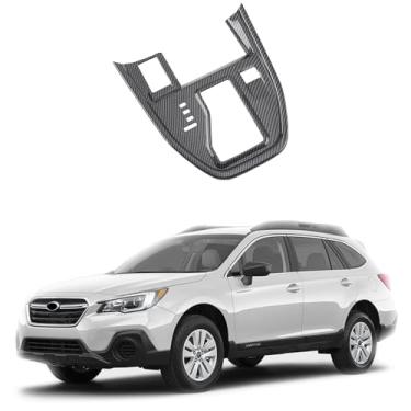 Imagem de K LAKEY Adesivo de acabamento interno para Subaru Outback 2021-2024, capa do painel de engrenagens, ajuste personalizado original, design de encaixe resistente a arranhões, capa de acabamento de fibra