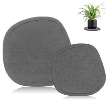 Imagem de DOVORSY Pires para plantas, secagem instantânea, bandejas de plantas de terra de diatomáceas absorventes e duráveis para uso interno e externo, mantêm pisos e balcões limpos e secos (grandes e