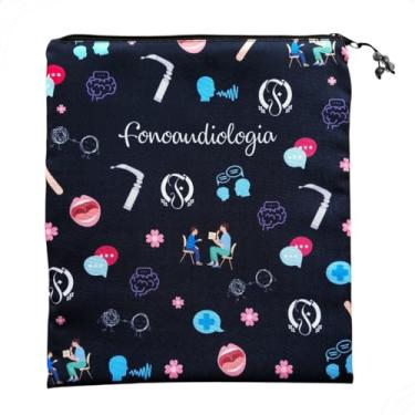 Imagem de Matellasse - Porta Jaleco e Esteto Organizador de bolsa Necessaire Personalizado Biomedicina Fisioterapia Medicina Veterinária Enfermagem Odontologia Nutrição (FONOAUDIOLOGIA)