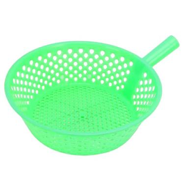 Imagem de Garosa Peneira Plástica Engrossada Pp Grande Jardim Solo Composto Peneira de Areia Com Alça Verde para Peneirar Solo Milho Cascalho na Praia da Fazenda do Jardim