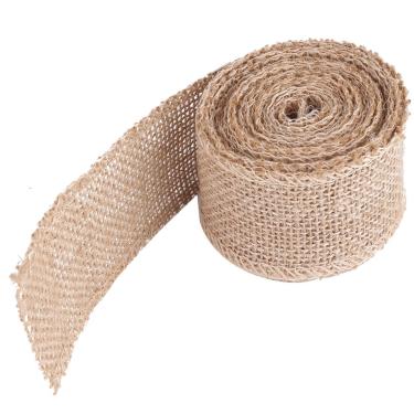 Imagem de Generic Tecido de Juta Hessiano, Rolo de Serapilheira de 3 Tipos, Faixa de Serapilheira, Fita de, Rolo de Natural para Enfeites, Decoração de Festa, Decoração de Casamento para (Largura 5cm,