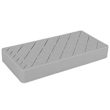 Imagem de GLOGLOW Organizador de Batom de Silicone Caddy, 24 Slots, Estojo de Armazenamento de Maquiagem Antiderrapante, 9x19cm, Suprimentos de Armazenamento Nan (Cinza)