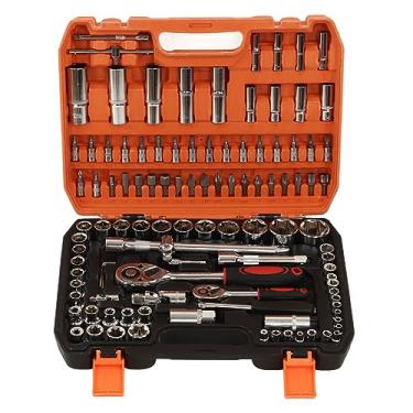 Imagem de Estink Drive Socket Ratchet Chave de Chaves MECHONICS Ferramentas Métricas e Soquete Padrão Conjunto de Impacto de Acionamento Setor de Impacto Com Caixa de Armazenamento, Material de