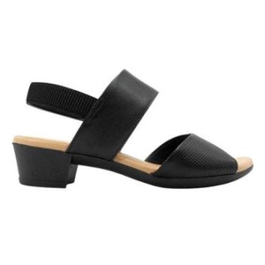 Imagem de Sandália Fem. Salto Bloco Em Couro Legítimo Usaflex PA020020 Cor:;Tamanho:42-Feminino
