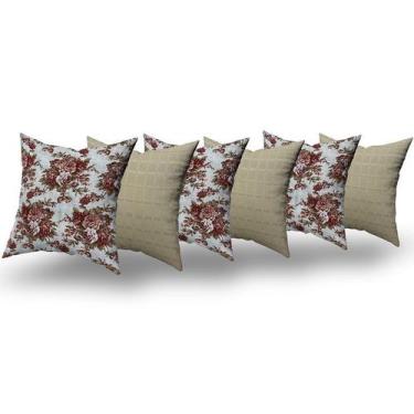 Imagem de Almofadas Decorativas 6 Unidades Com Ziper e Refil Silicone - RT MAGAZ