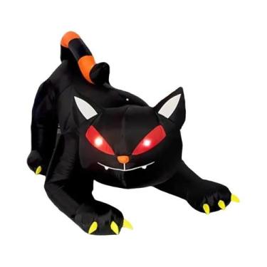 Imagem de Decorações Infláveis Gigantes De Dragão Para Halloween Com Asas E LEDs