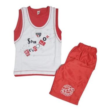 Imagem de Conjunto Infantil São Paulo Sou Tricolor Oficial, Tam 8