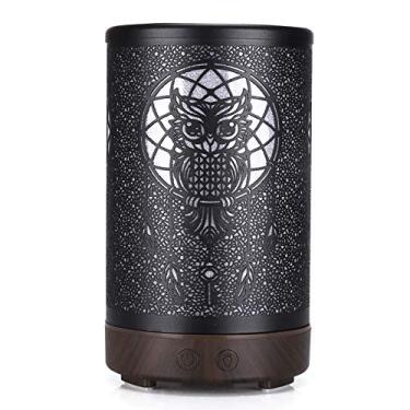 Imagem de Máquina de Aromaterapia Ferro Coruja Flathead Hardware Doméstico Difusor para Mesa Umidificador com Recortes Tanque PP Base ABS Resistente à Descolora