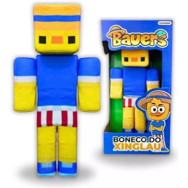 Imagem de Boneco Minecraft Pelúcia Streamer Youtuber Bauers Xinglau - Cosmo Kids