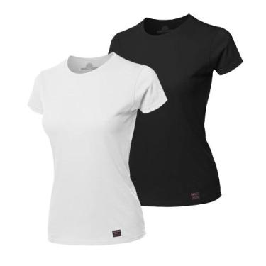 Imagem de Kit com 2 Camisetas Feminina Gola Redonda Basic Sport  - Polo Match, G