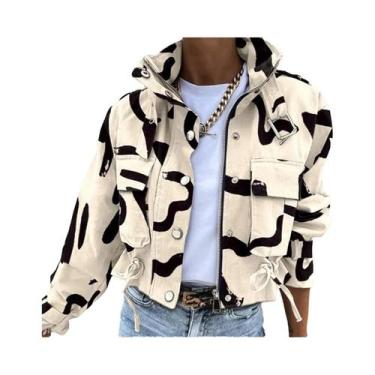 Imagem de Jaqueta Feminina Slim Fit De Manga Longa, Moda De Rua, Outono Inverno,