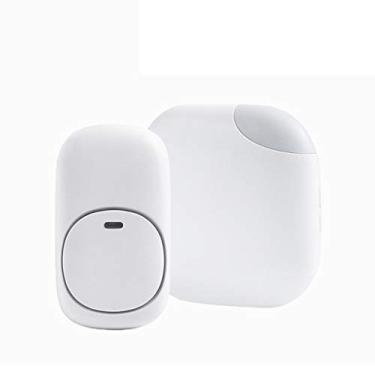 Imagem de Kit de campainha sem fio à prova d'água sem fio pode operar 900 metros de campainha aberta de porta de melodia 38 (cor: ouro B) (branco a)