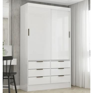 Imagem de Guarda Roupa Sevilha 2 Portas Branco - Carioca Móveis