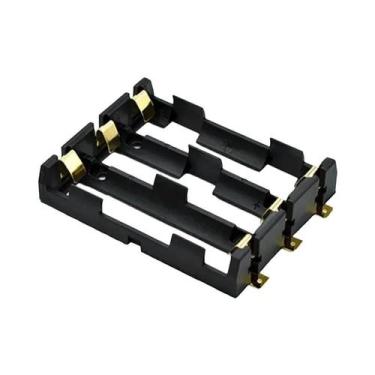 Imagem de Estojo De Armazenamento Para Bateria Recarregável 18650 SMT Com Pinos 