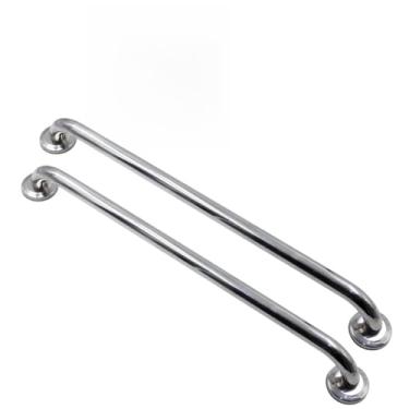 Imagem de Barra de Apoio para Parede em Aço Inox 24mm de Diâmetro Segurança e Acessibilidade (2, 60cm)