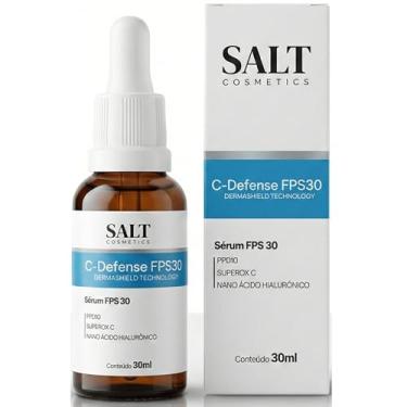 Imagem de Sérum Facial com FPS 30 – C-Defense 30ml – Vitamina C, Niacinamida e Ácido Hialurônico para Proteção e Luminosidade – Salt Cosmetics