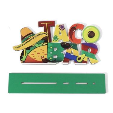 Imagem de Cinco De Mayo Chapéu Decorarions Placas de Mesa, Festa Mexicana Decoração de Mesa Placas de Taco Bar para Fiesta Tema Mexicano Decoração de Festa