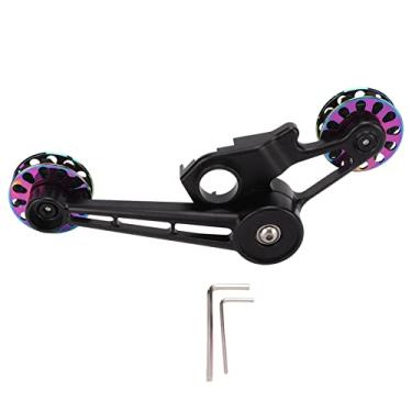 Imagem de RiToEasysports Tensor de Corrente de Bicicleta, Tensor de Guia de Corrente de Bicicleta Dobrável 10T Com Aplicação de Material Durável para 3 Sessenta (Multicolorido)