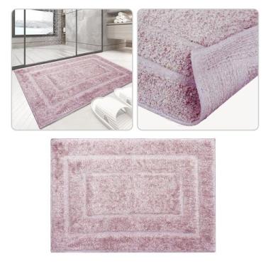 Imagem de 4 Tapete Banheiro Lavabo Algodão Absorvente Macio Mtro 40x60 - Idealiz