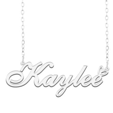 Imagem de A168A Colar de nome personalizado personalizado personalizado colar de nome banhado para mãe filha amizade feminino dia dos namorados aniversário de Natal ano novo, Metal, Sem pedras preciosas